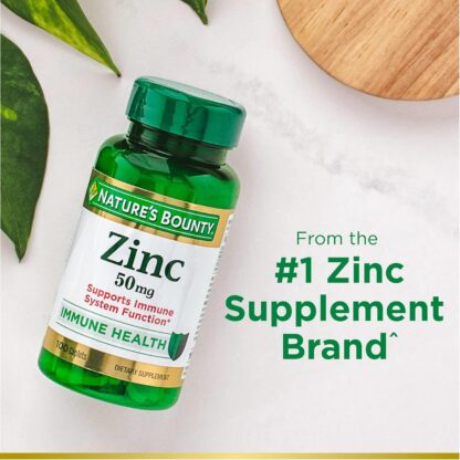 Zinc 50mg Nature's Bounty - Imagen 2