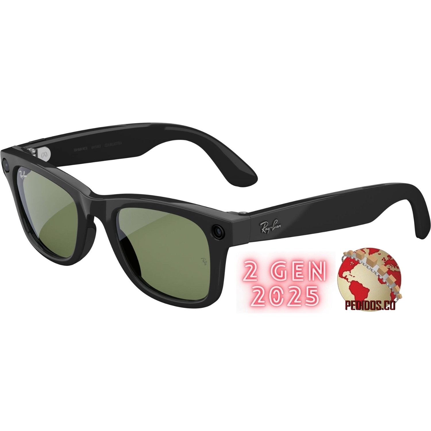 Rayban Meta 2 generación Shinny Black Colombia Bogota